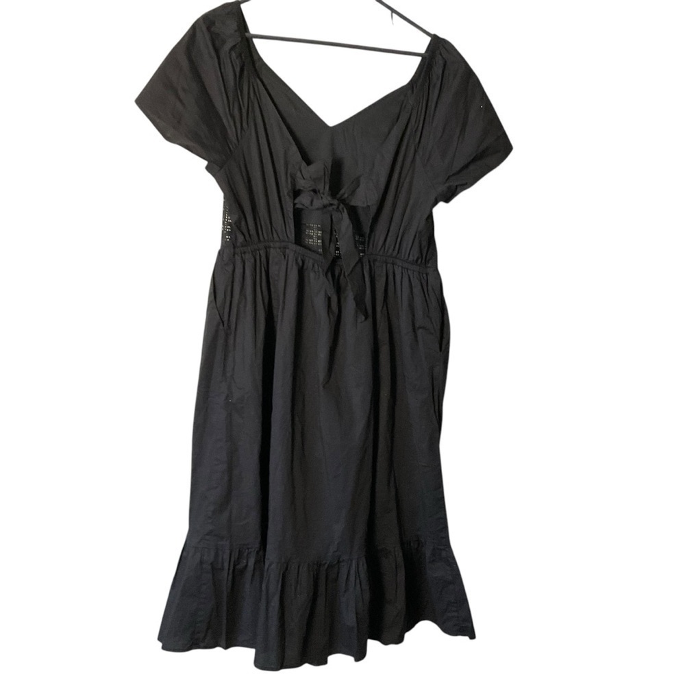 Torrid Black Sweetheart Neck Flutter Sleeve Midi Dress - Picture 8 of 11